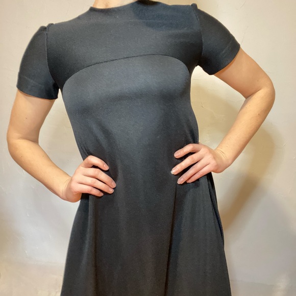 Handmade Black Vintage Floor Length Dress - Picture 7 of 8